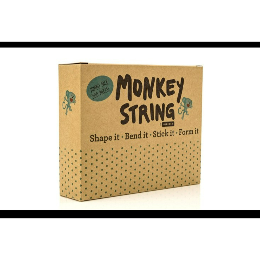 (2) Monkey String by Impresa 500 piece packs Wax-Covered Yarn